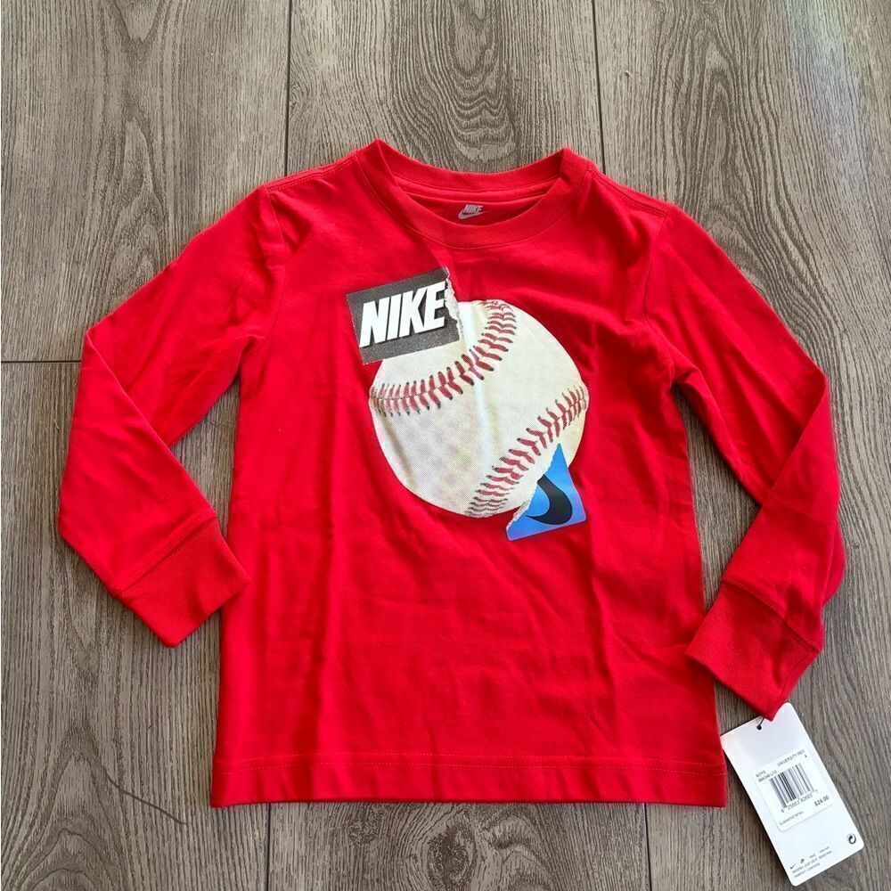 Nike boys long sleeve baseball shirt